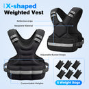 Advwin X Shape 5kg Weighted Vest Black