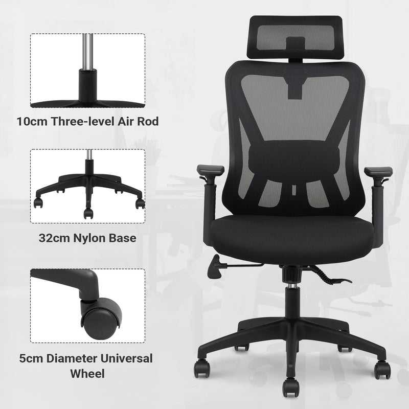 Advwin Ergonomic Office Chair Mesh High Back Desk Chair