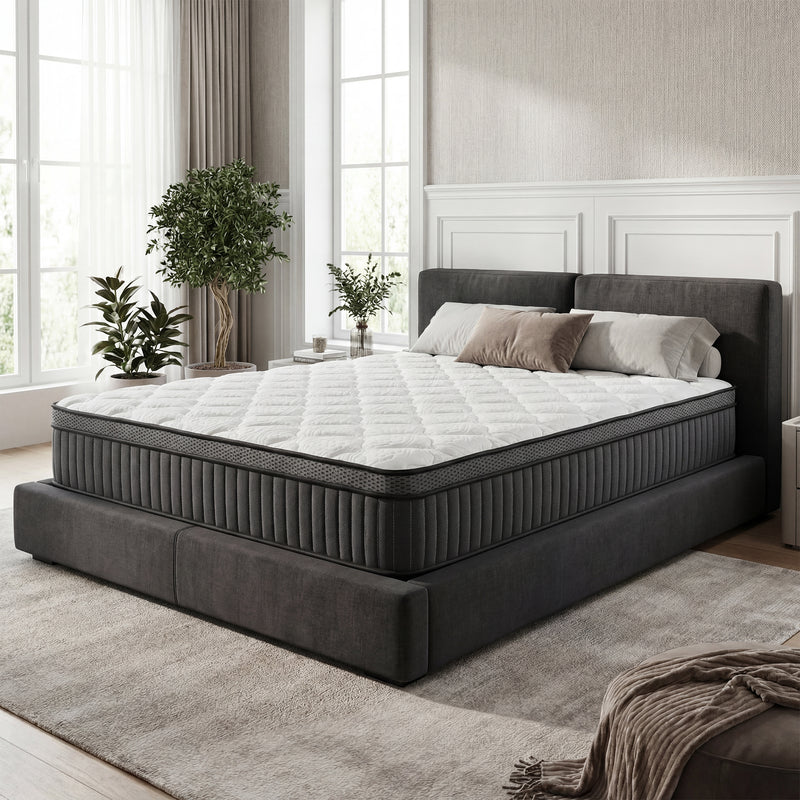 Advwin 32cm Double Mattress Pocket Spring Medium Firm