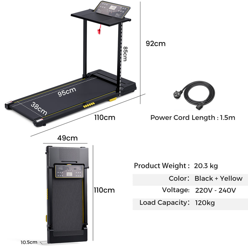 Advwin Electric Treadmill with Detachable Tabletop