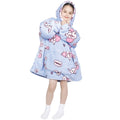 Advwin Oversized Sherpa Wearable Blanket Hoodie Kids