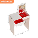 Advwin Makeup Vanity Desk with Flip Top Mirror & Drawer