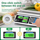 Advwin 40kg Price Computing Scale with Dual LCD Display