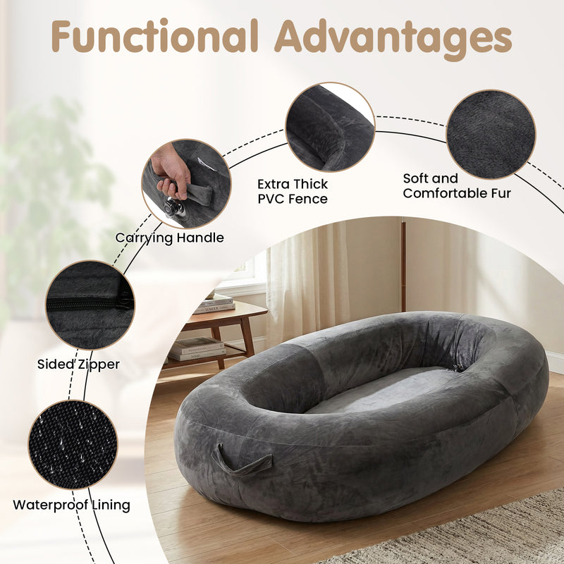 Advwin Inflatable Human Dog Bed with Inflator
