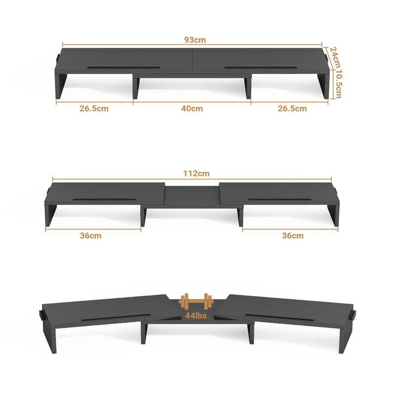 Advwin Dual Monitor Stand Riser Desk Organizer