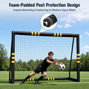 Advwin 3m × 2m Soccer Goal w/ Foam Safety Padding
