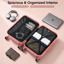 Advwin 2/3/5 Piece Hardside Luggage Set w/ 360° Spinner Wheels