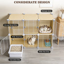 Advwin 2 Doors Indoor Cat Cage with Litter Box