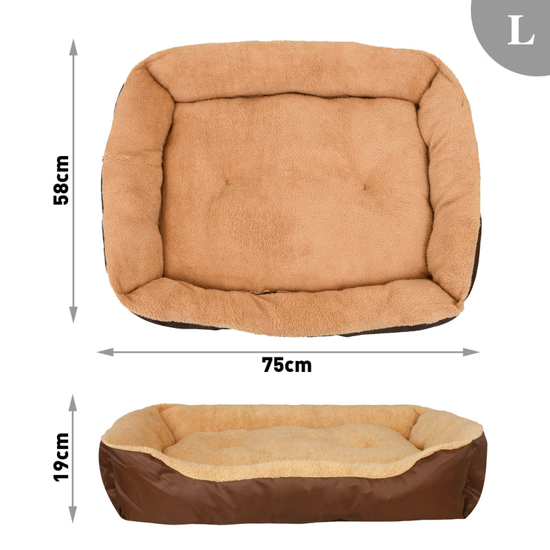 Advwin Pet Beds Indoor Cat Dog Calming Beds Square