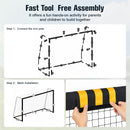 Advwin 2.4m × 1.6m Soccer Goal w/ Foam Safety Padding