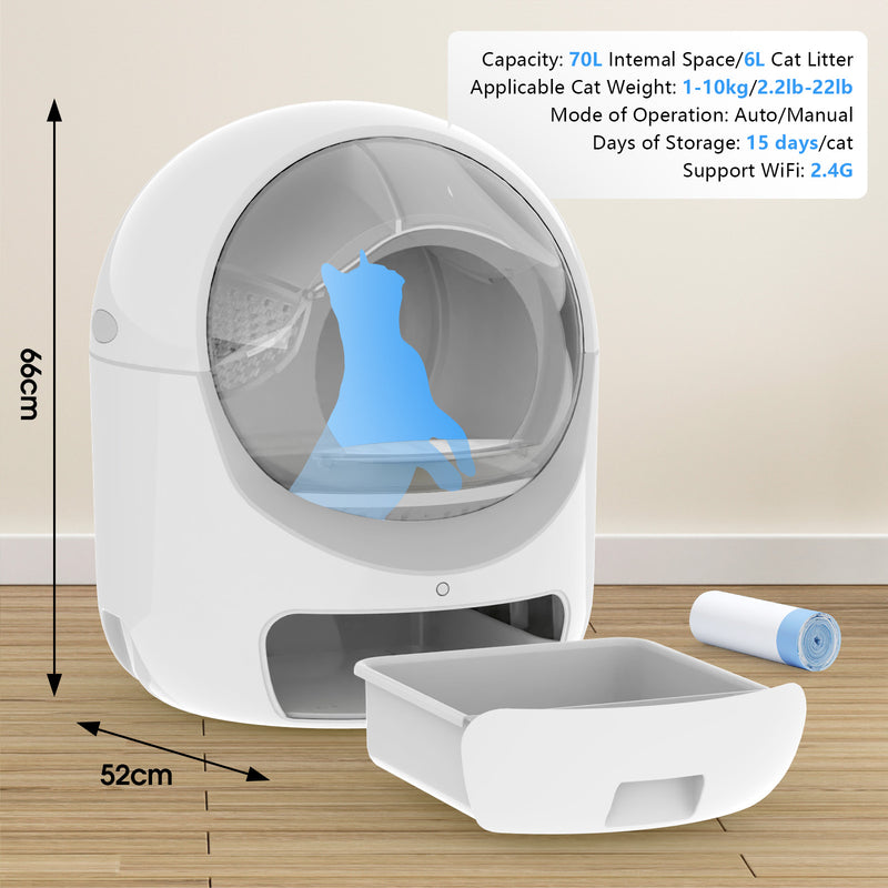 Advwin Self Cleaning Smart Cat Litter Box & Ped Bed