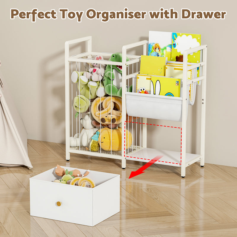 Advwin 3-in-1 Kids Bookshelf and Toy Storage 3-Tier