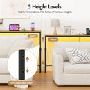 Advwin 200cm Narrow Sofa Table with 2 Power Outlets