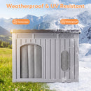 Advwin Weatherproof Plastic Dog House with Openable Roof