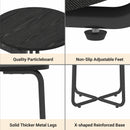 Advwin Round End Table w/ Charging Station & Fabric Basket