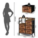 Advwin Chest of 5 Drawers Storage Cabinet