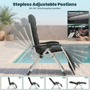 Advwin Folding Zero Gravity Chair w/ 170° Adjustable Recline