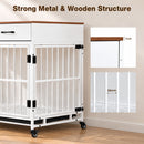 Advwin Dog Crate Furniture with Drawers & Removable Tray