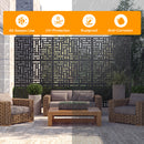 Advwin Geometric Metal Privacy Screen 119x183.5cm
