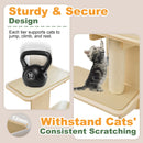 Advwin 4-Levels Vertical Door Hanging Cat Shelf