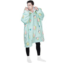 Advwin Oversized Sherpa Wearable Blanket Hoodie Adult