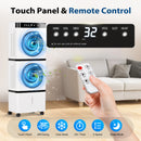 Advwin Evaporative Air Cooler Fan Dual-Turbine Airflow