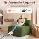 Advwin Armless Modular Sofa Corduroy Cloud Chair