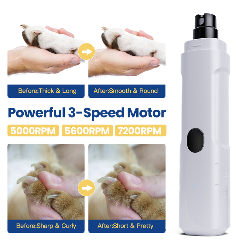 Advwin 3-Speeds Pet Dog Nail Grinder Set