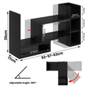 Advwin Adjustable Desktop Bookshelf Organizer