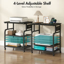 Advwin Large Mobile Printer Stand with Charging Station