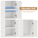 Advwin Bathroom Floor Cabinet with Drawer & Shelf White