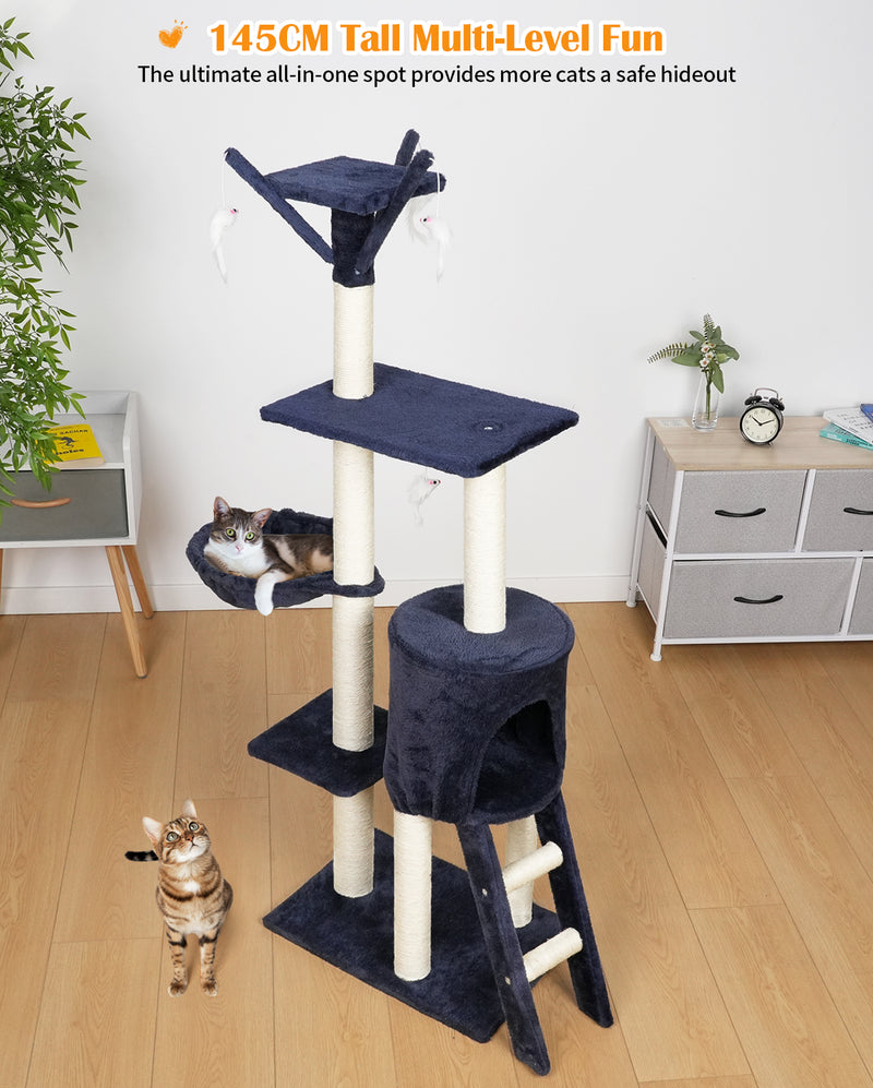 Advwin 145cm Cat Tree Cat Scratcher Post