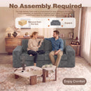 Advwin 162cm Loveseat Floor Sofa Corduroy Boneless Couch