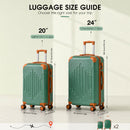 Advwin 2/3/5 Piece Hardside Luggage Set w/ 360° Spinner Wheels