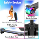 Advwin 2-in-1 Foldable Scooter Suitcase LED Wheels