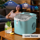 Advwin 12KG Self-Cleaning Ice Makers with Handle Green