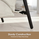 Advwin Chenille Accent Chair with Metal Frame