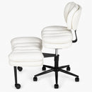 Advwin Cross-Legged Office Chair PU Leather