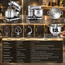 Advwin 12L Stand Mixer with 12 Speeds & Pulse