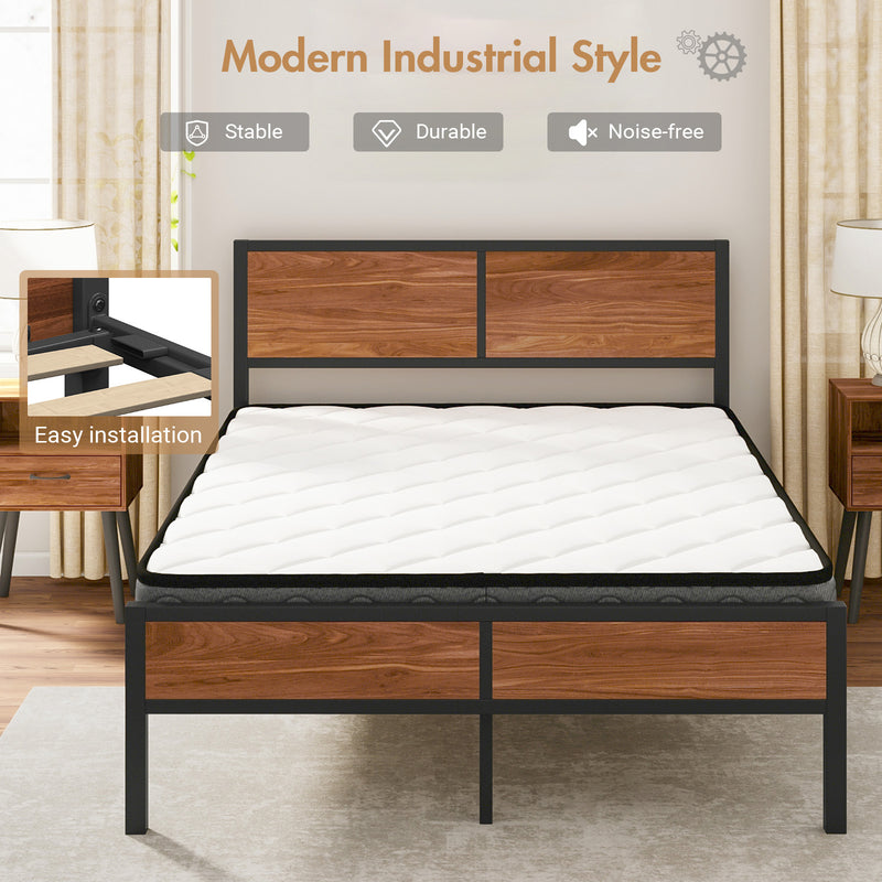 Advwin Bed Frame S/D/Q Bed Frame with Headboard