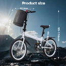Advwin 20" Folding Bicycle with 6-Speed Dual Brake System (Pre-Order)