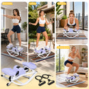 Advwin Side-To-Side Mini Stepper with Resistance Cords & Mat