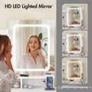 Advwin Expandable Vanity Desk Stool Set