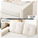 Advwin 2-Seater Sofa 132cm Loveseat Sofa Beige (Pre-Order)