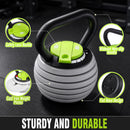 Advwin Adjustable Kettlebell Weight Set for Home Gym