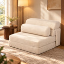 Advwin 3-in-1 Modular Folding Sofa Bed Corduroy