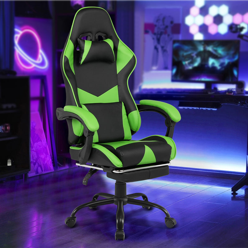 Advwin Computer Gaming Chair with Footrest 135° Tilt