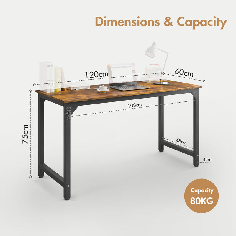 Advwin Computer Desk Study Table 120cm Black