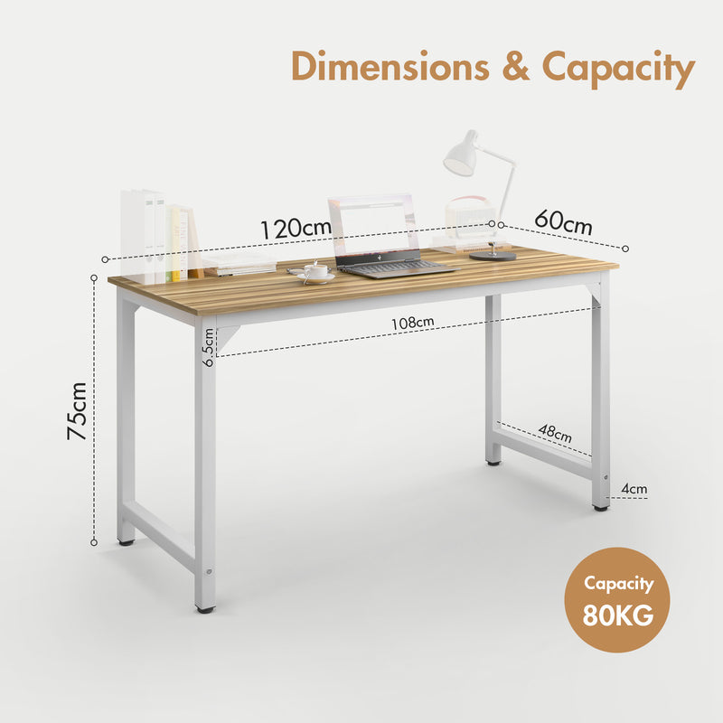 Advwin Computer Desk Study Table 120cm White