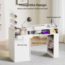 Advwin Manicure Table w/Glass Top Drawer Dust Collector